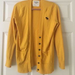Yellow cardigan