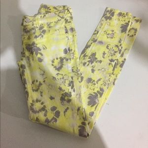 Justice floral skinny pants