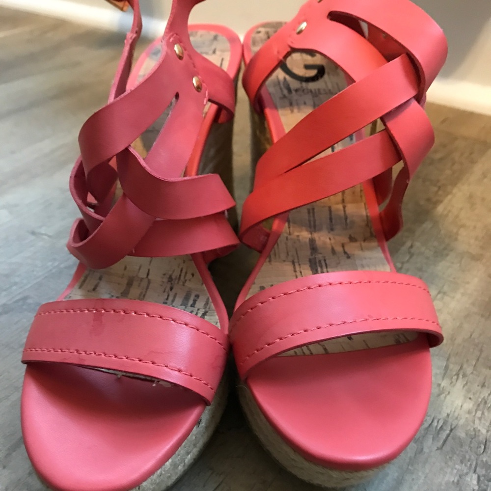 G by Guess Coral Wedges