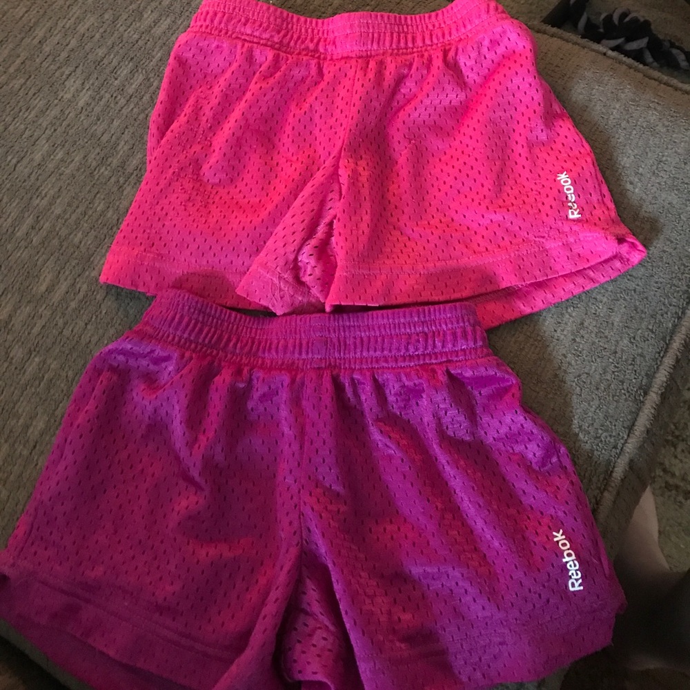 Reebok girls gym shorts