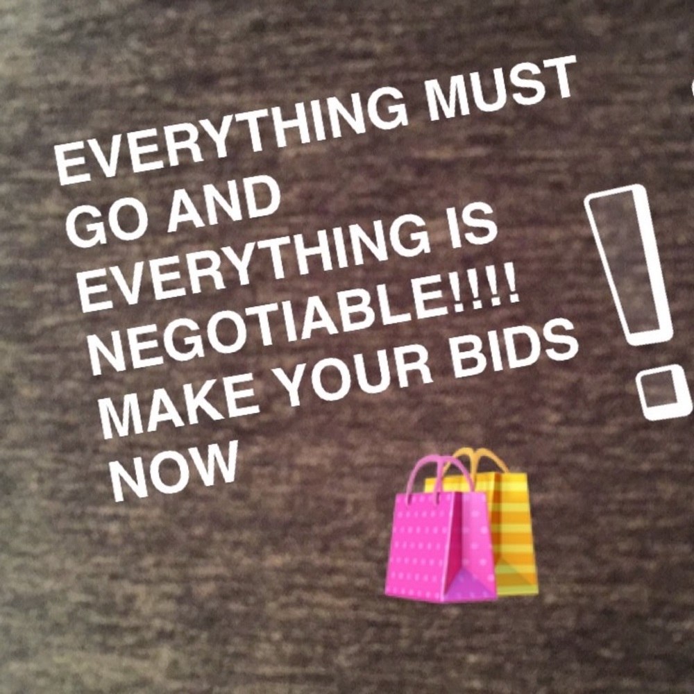 Everything in closet must go! Open to negotiations