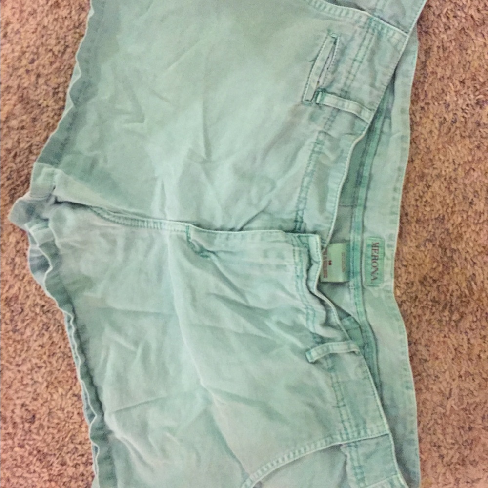 Merona size 18 shorts mint green