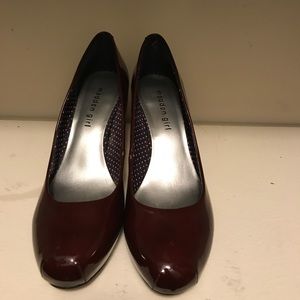 Wine colored pumps