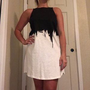 Black and white dress