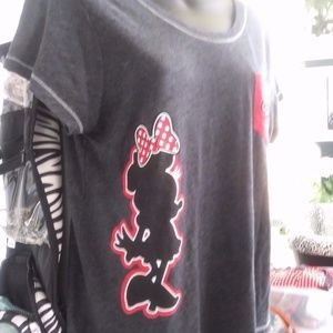 DISNEY PREOWNED TSHIRT TOP MINNIE MOUSE EUC LARGE