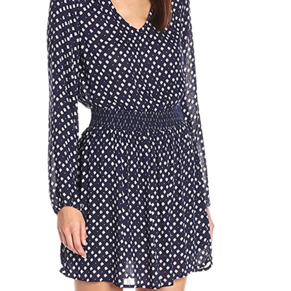 Lucky Brand Printed Smocked Dress