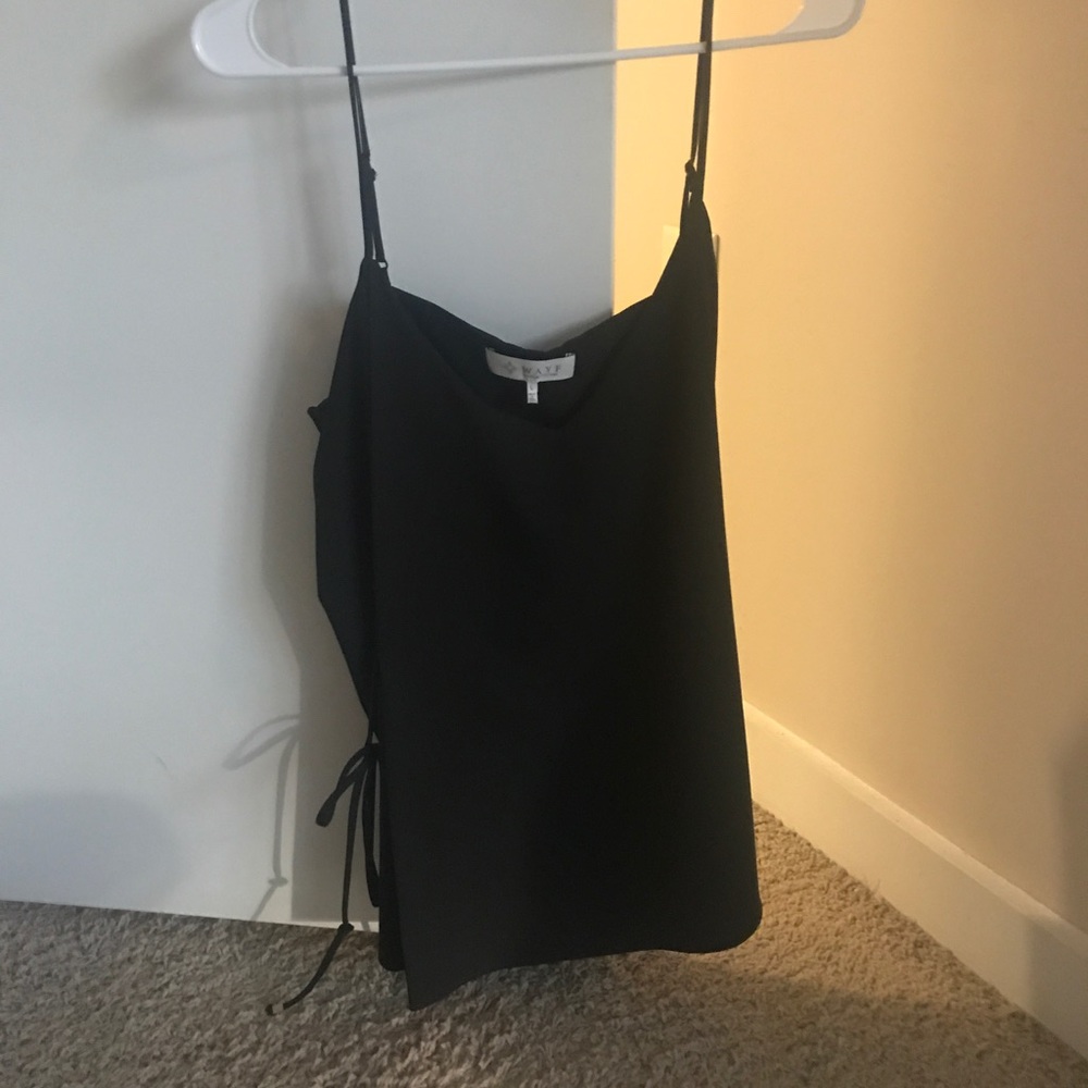 Black tank top