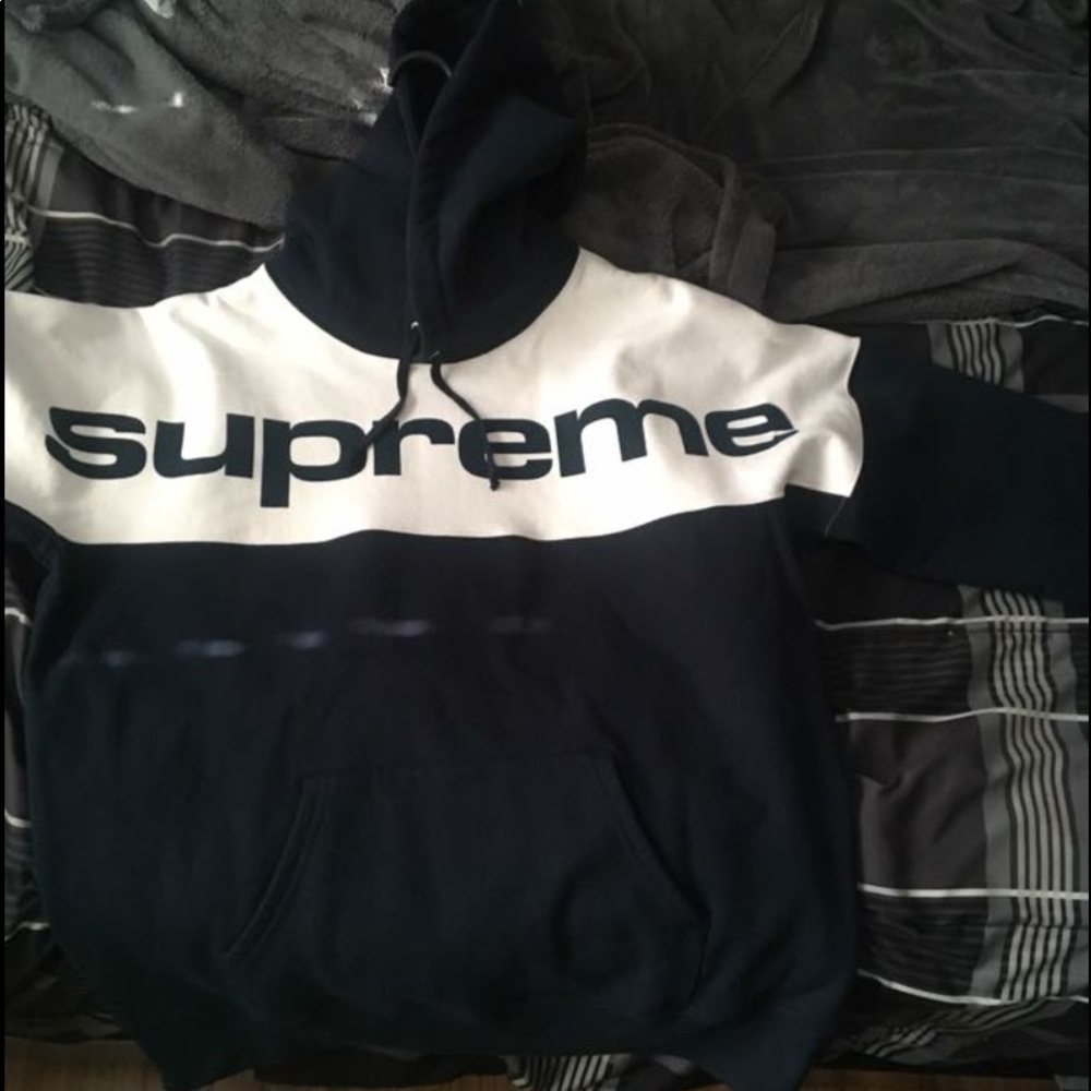 Black&White Supreme hoodie
