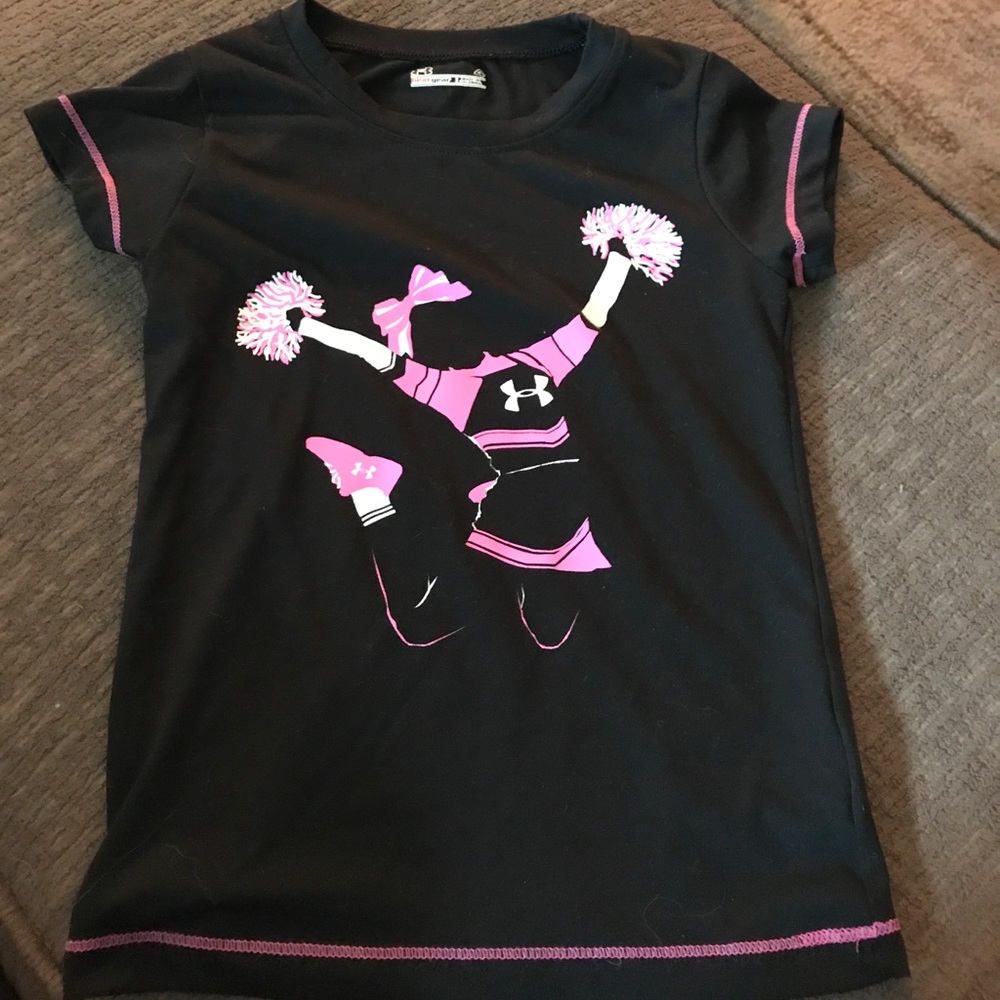 Girls Under Armour cheerleader shirt