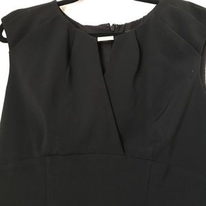 Black knee length flare dress