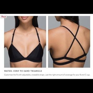 Lululemon surf to sand bikini top size 4