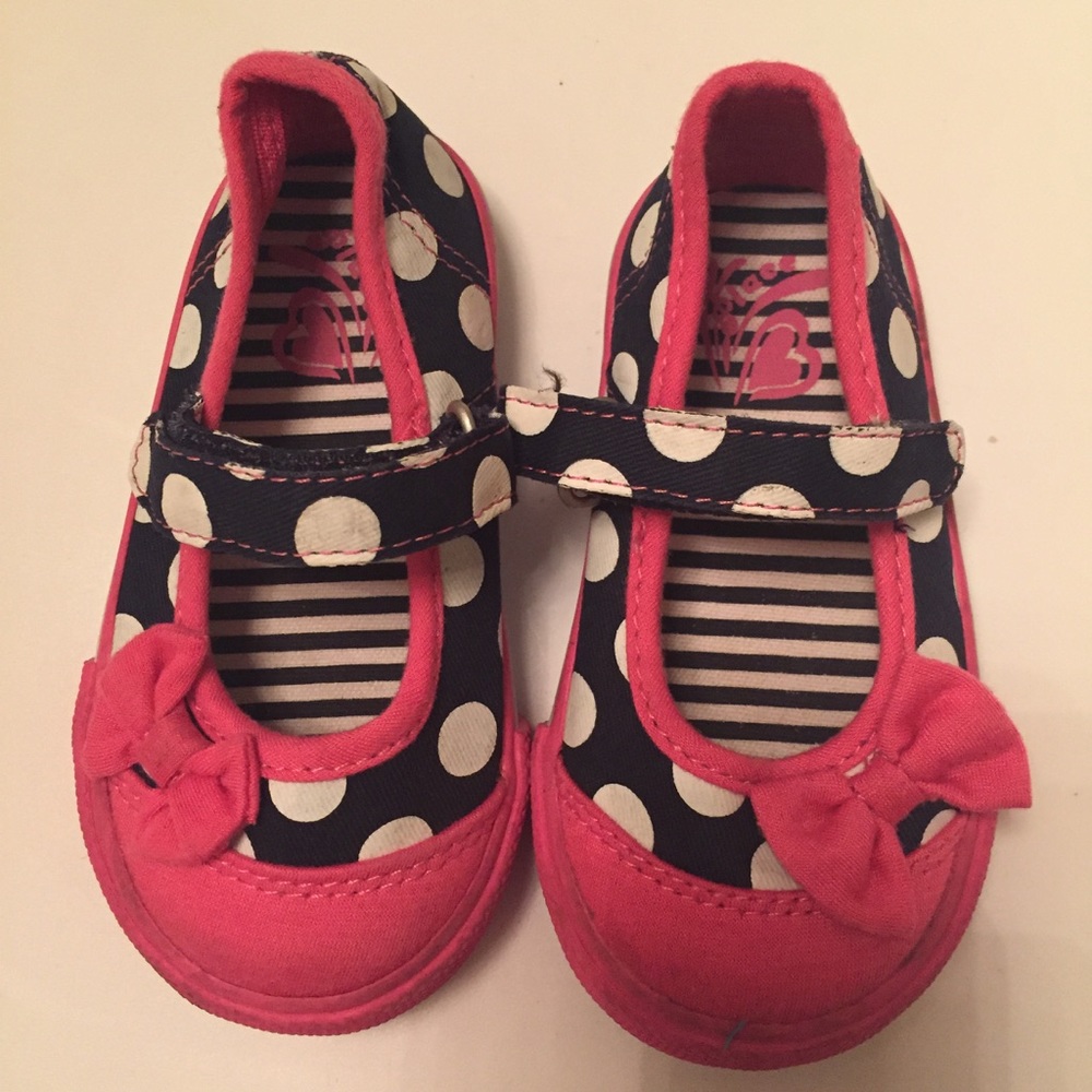 Polka dot Mary Jane tennis shoes