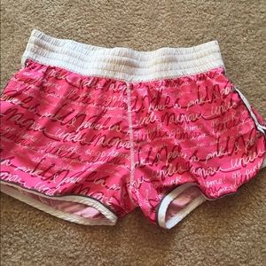 Under Armour Breast Cancer Shorts.