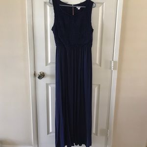 Navy maxi dress