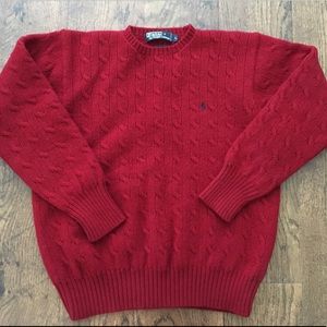 Ralph Lauren polo Red wool sweater small medium