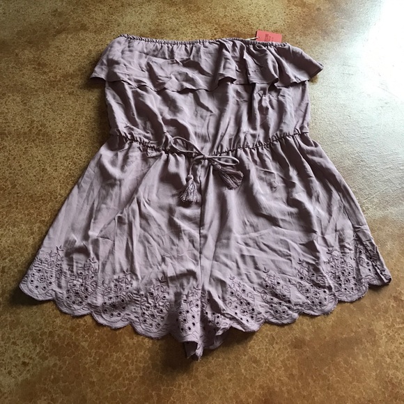 Mossimo Supply Co. Pants - NWT Mossimo XXL lavender strapless romper