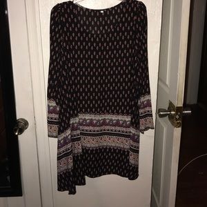 Long sleeve black flowy dress NEVER BEEN WORN
