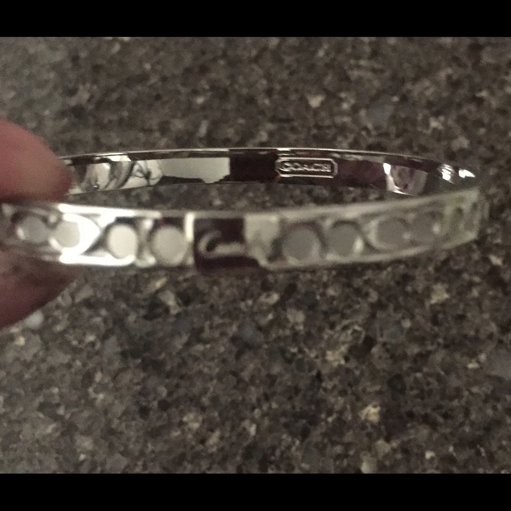 Silver Coach Bangle