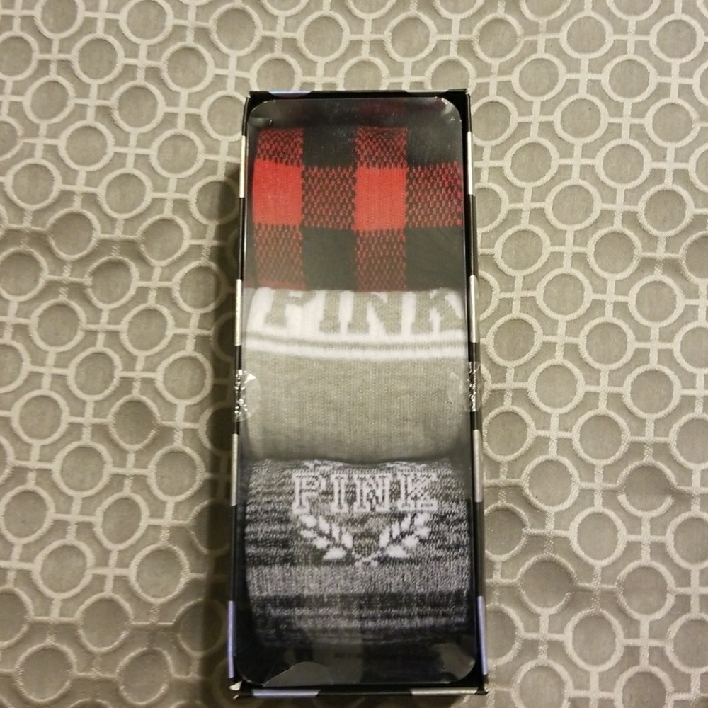 PINK 3PK KNEE HIGH SOCKS