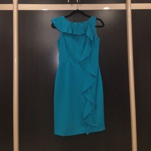 Perfect condition teal midi Calvin Klein dress