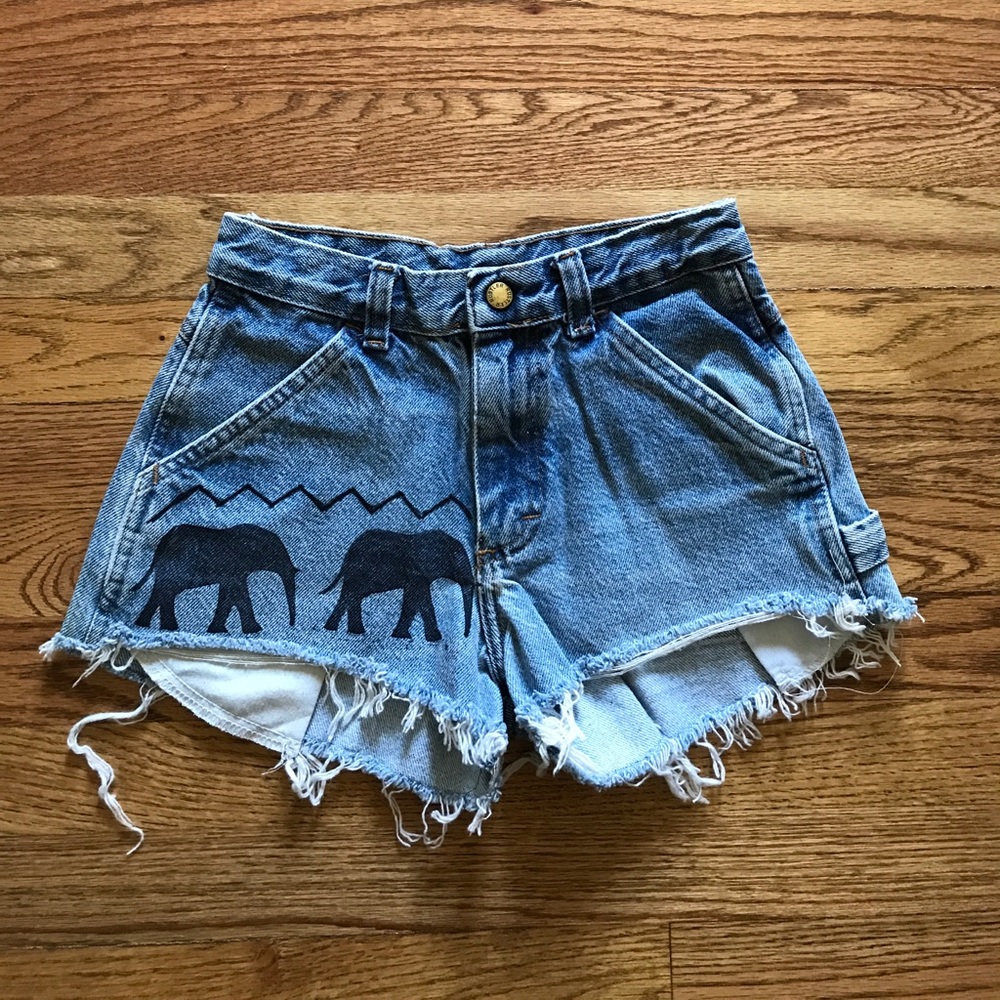 Aztec Elephant Shorts