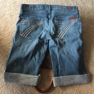 7 For All Mankind Bermuda Capri Long Shorts 27