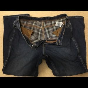 Carhartt flannel lined jeans- SHORT length