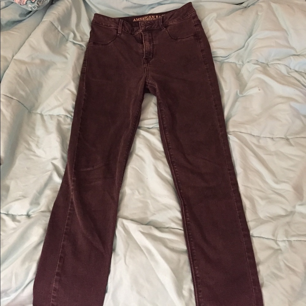 American Eagle sky-high jegging