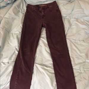 American Eagle sky-high jegging