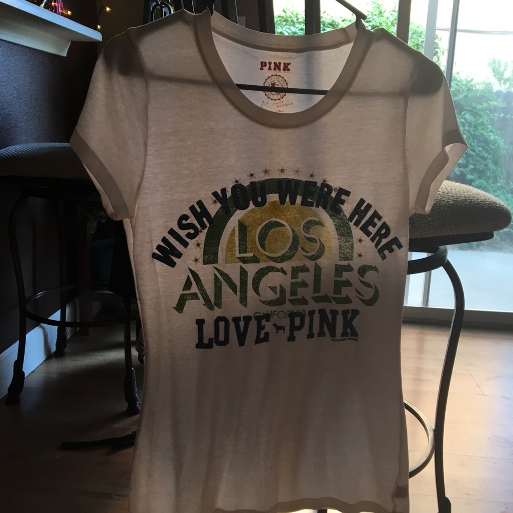 Pink Victoria's Secret Tee.