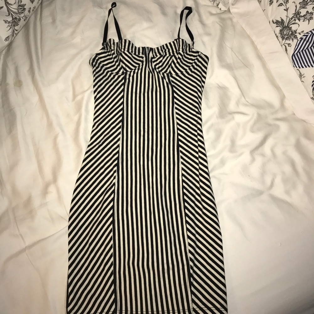 Striped mini dress