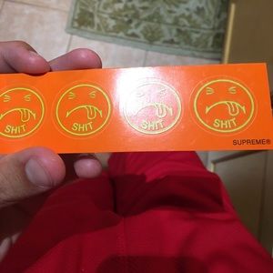 Supreme shit sticker