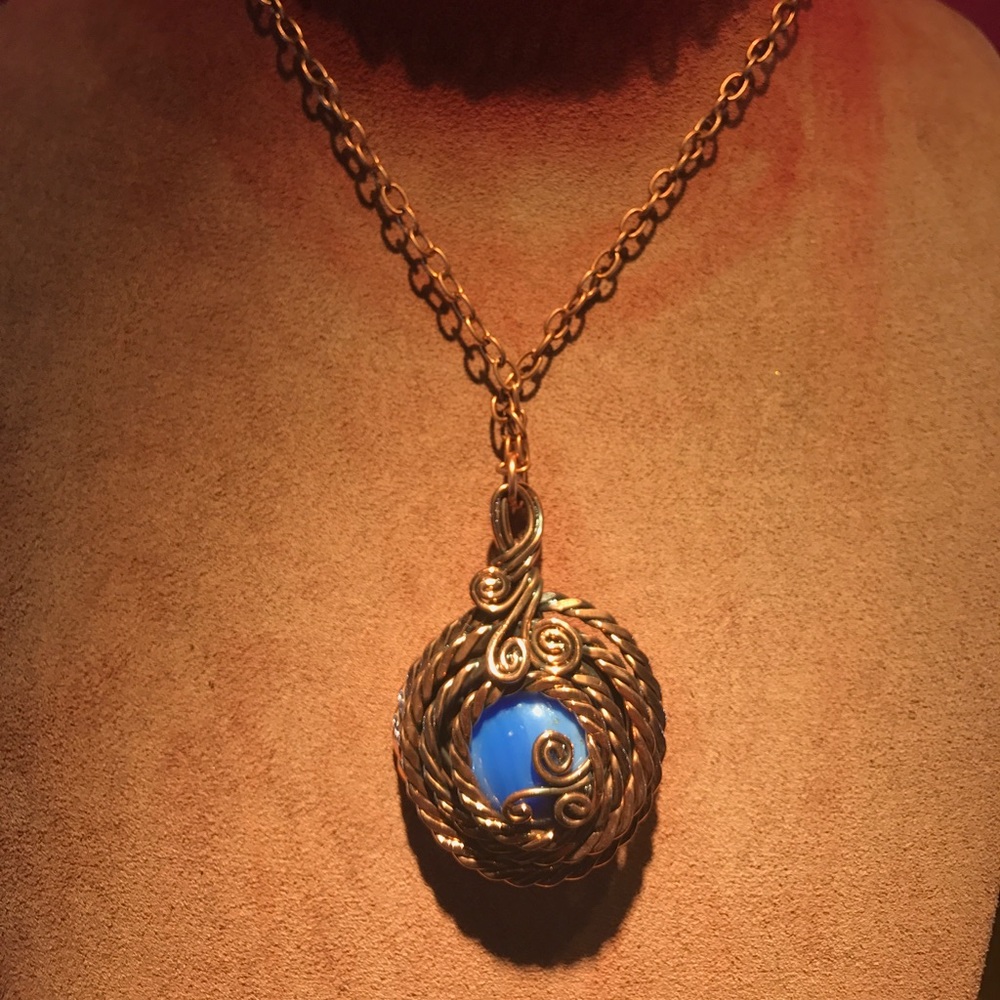 Long hand made necklace