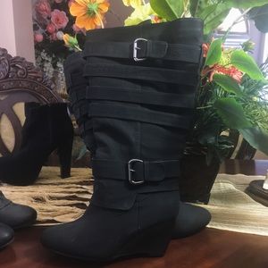 Torrid Black Knee Length Boots