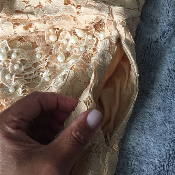 S O L D Pretty Lace and Chiffon Dress - Picture 6 of 8