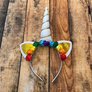 Multicolored unicorn headband