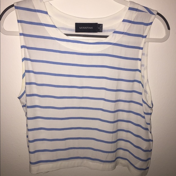 MINKPINK striped crop top - Picture 1 of 3