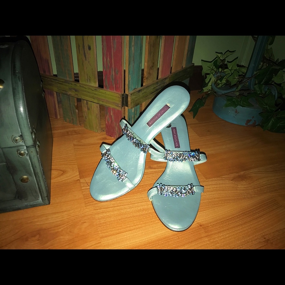 Tony Keuylian Italian Leather Heels, Size 7 1/2-8