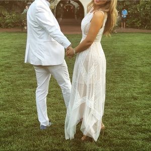 White BCBG Lace dress!