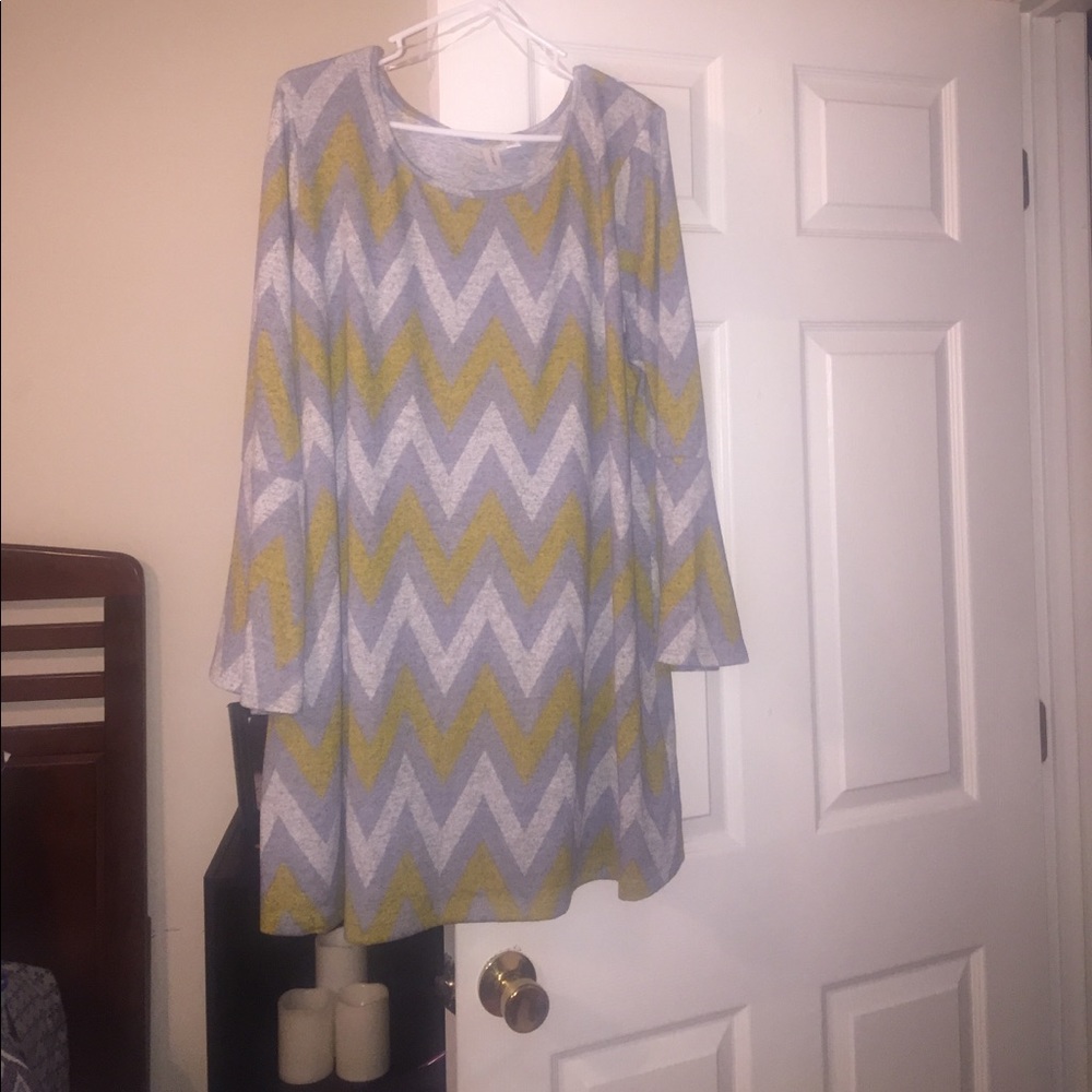 Chevron mini dress