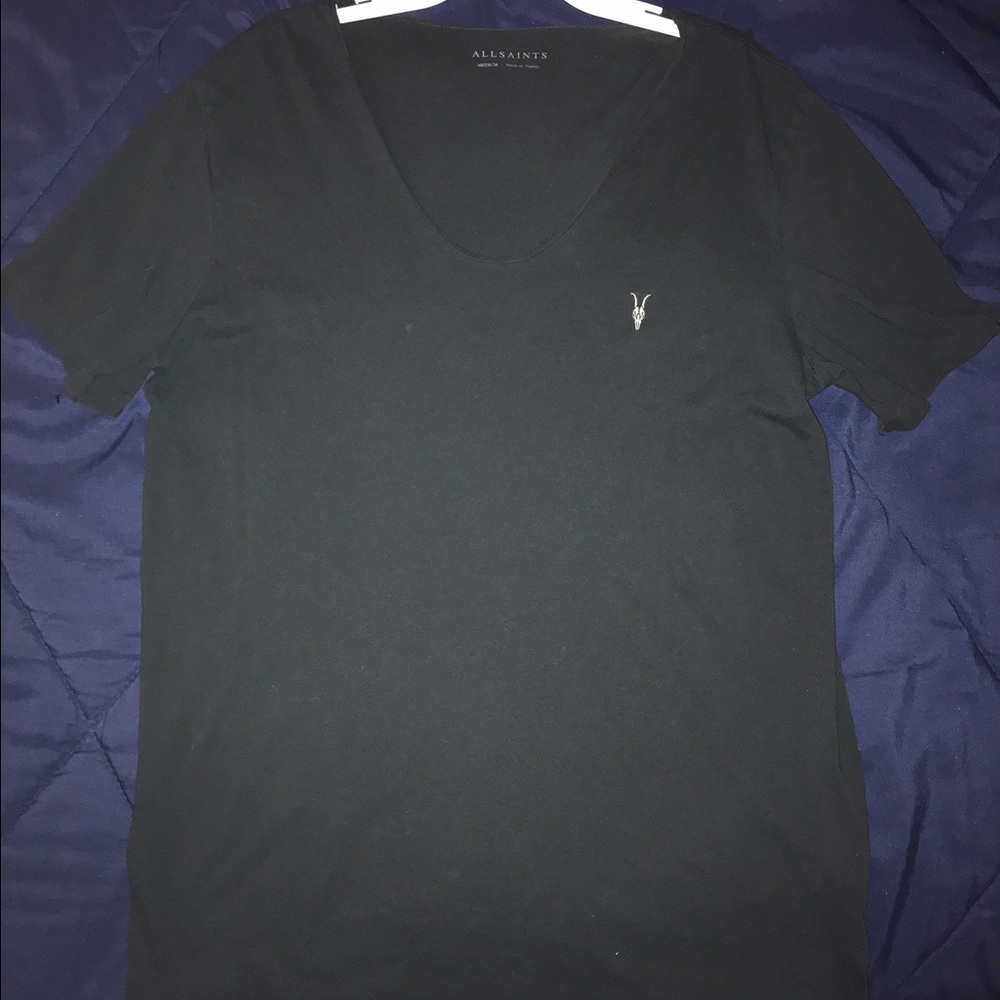All saint men's cut neck t shirt
