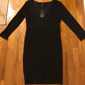 Black glitter dress