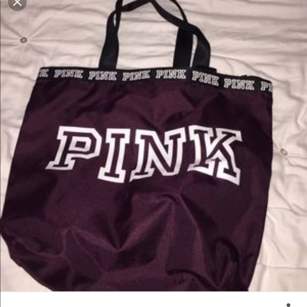 PINK maroon tote!
