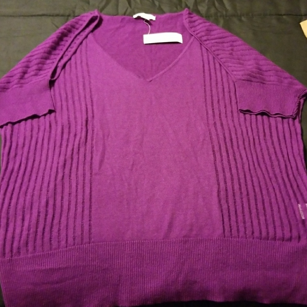 Cold shoulder sweater