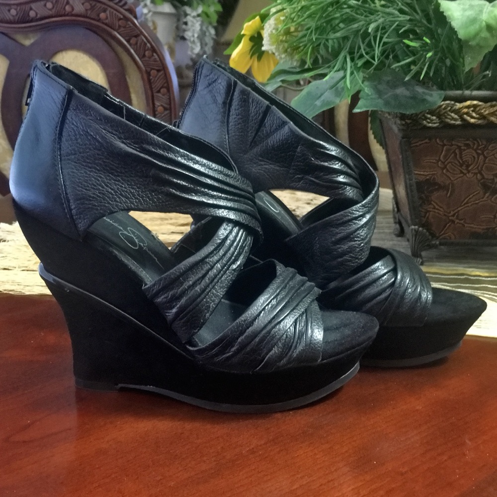 Jessica Simpson Black High Heels
