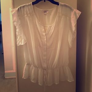 Ann Taylor Loft Small Cream Top