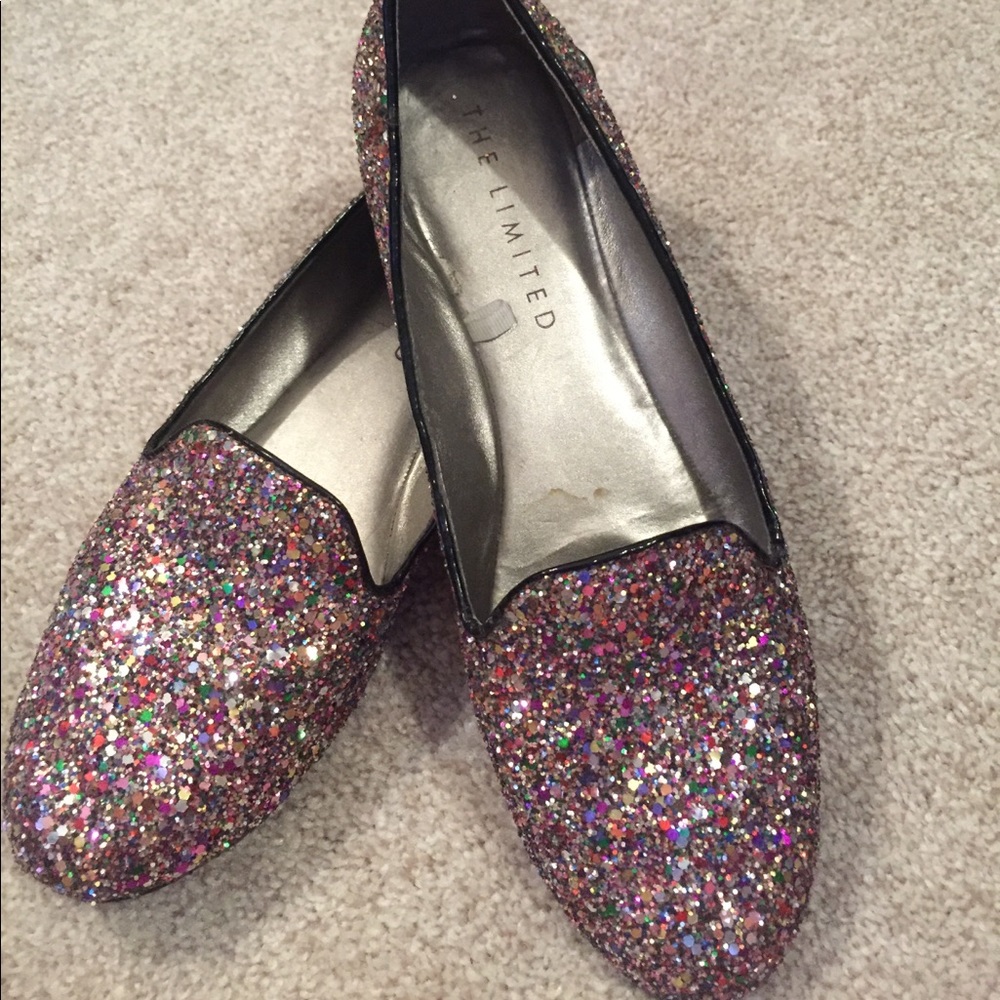The Limited glitter loafers 8
