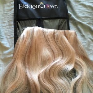 Hidden Crown 12" ash blonde extensions