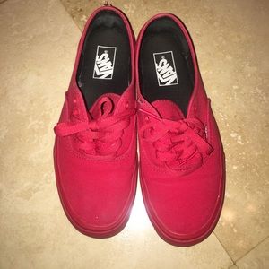 All red vans