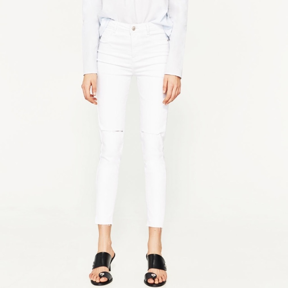 Zara White Jeans